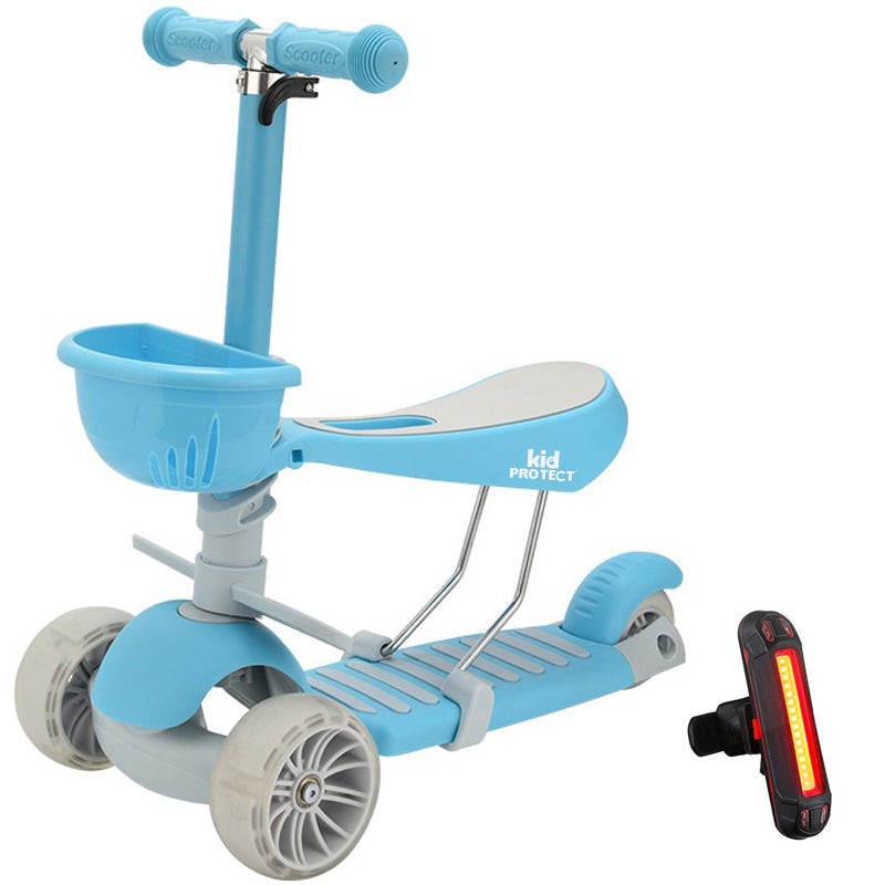 Trotineta copii 3 in 1 KidProtect Ultra Safe, Albastru Trotineta copii 3 in 1 KidProtect Ultra Safe, Albastru